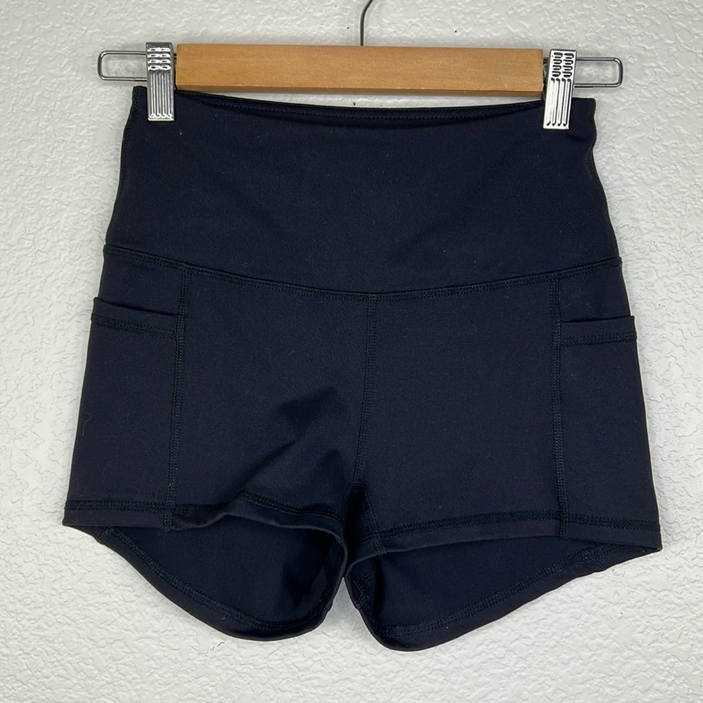 BuffBunny Black High-Waist Athletic Shorts